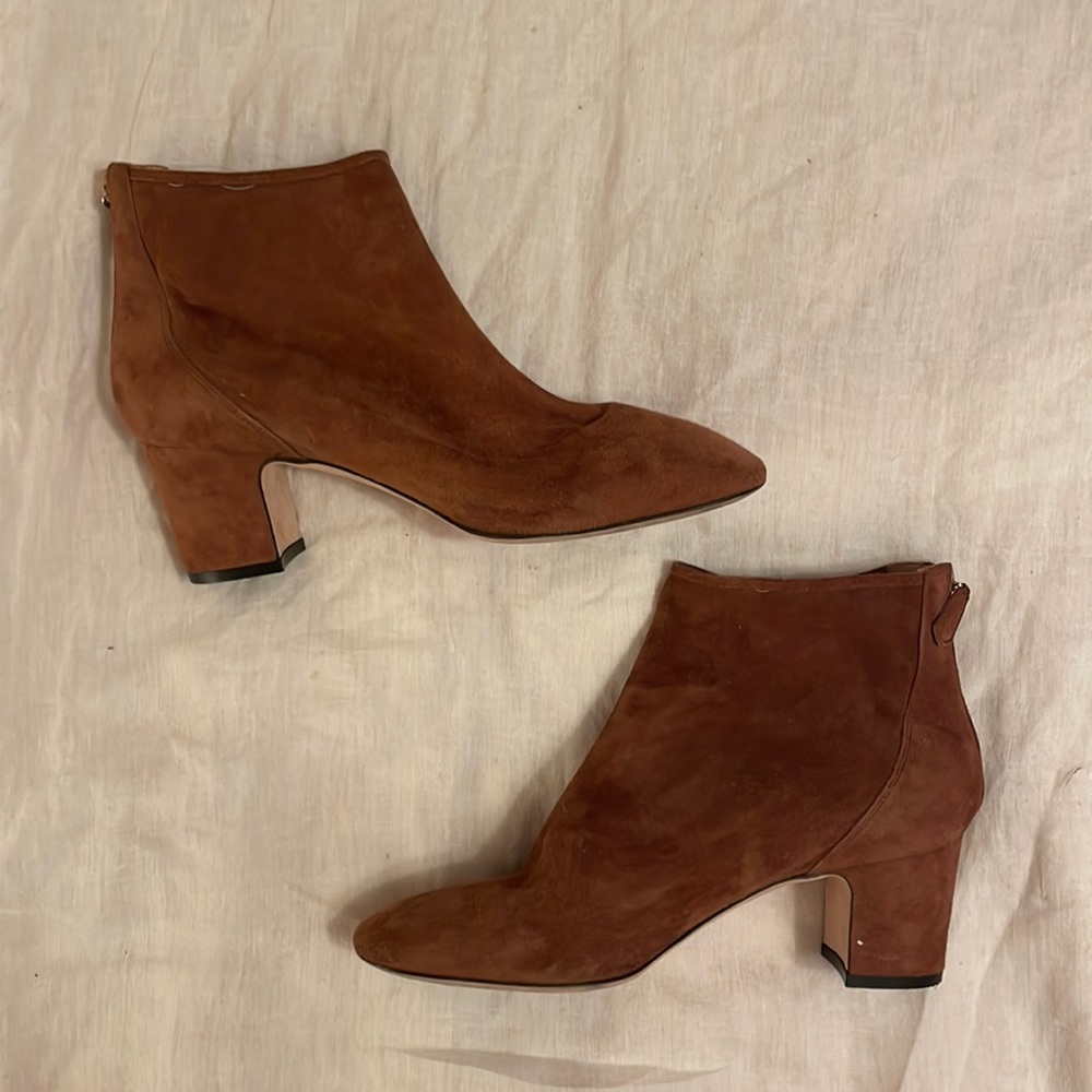 Brown suede ankle boots - LK Bennett